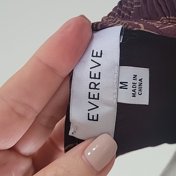 Evereve‎ Hazel Burgundy Scoop Neck Sleeveless Pleated Dress Women Sz Medium - Picture 12 of 15